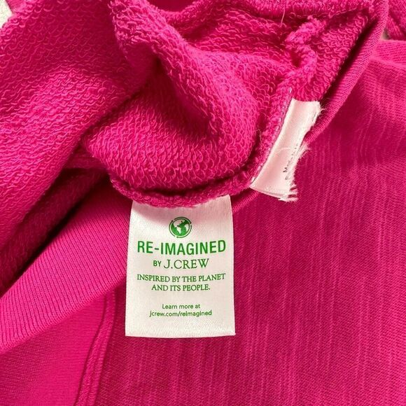 J. Crew Womens Cotton Terry Pink Crewneck Sweatshirt size Small - Picture 5 of 6